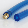 Courroie ronde creuse en polyuréthane 88 ShA bleu saphir lisse Ø 4.8mm
